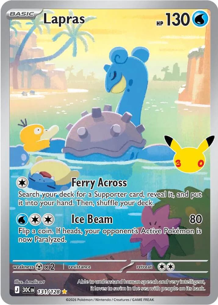 Lapras Pokemon card