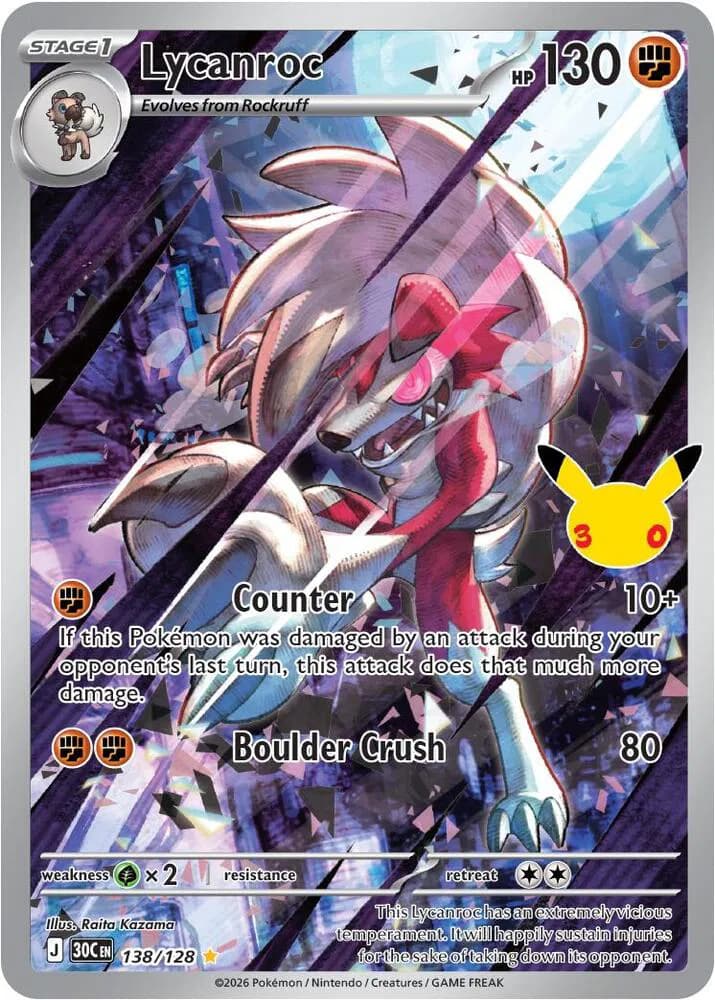 Lycanroc Pokemon card
