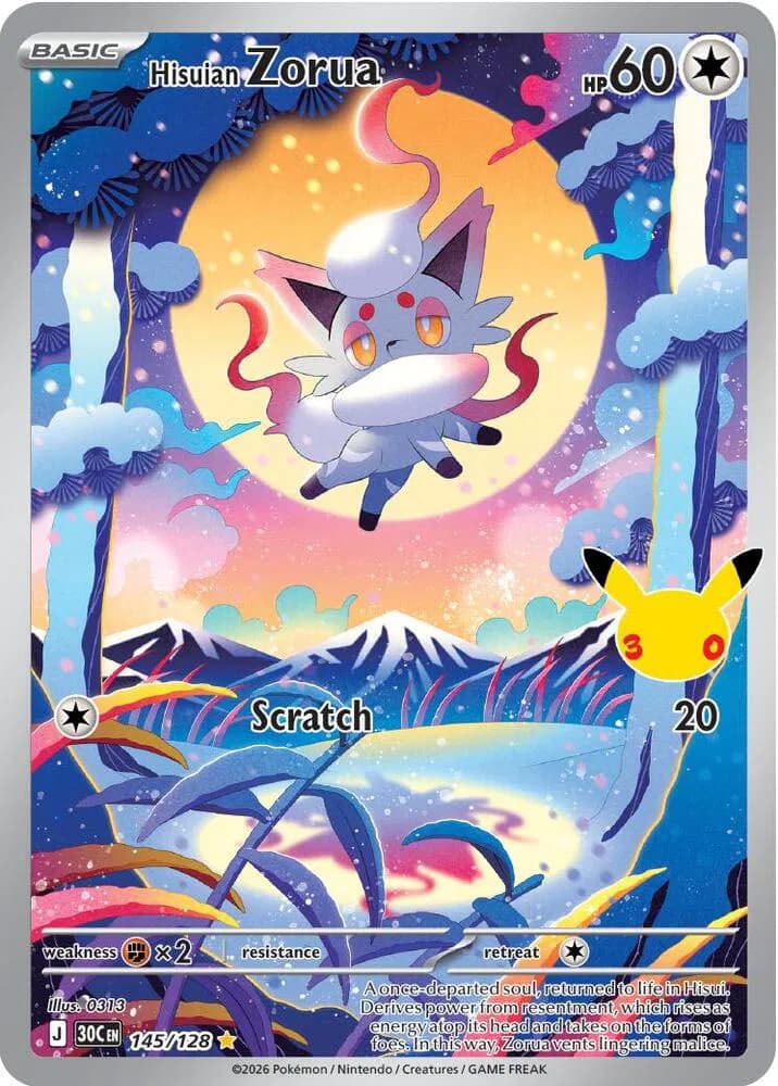 Hisuian Zorua Pokemon card