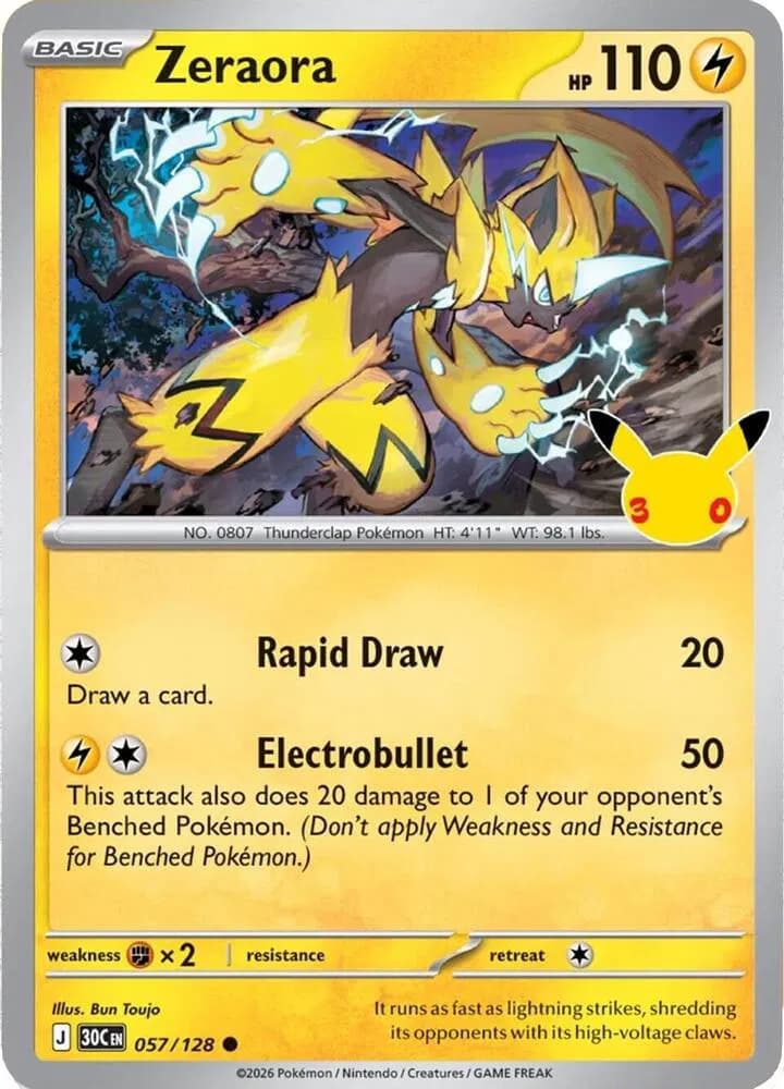 Zeraora Pokemon card