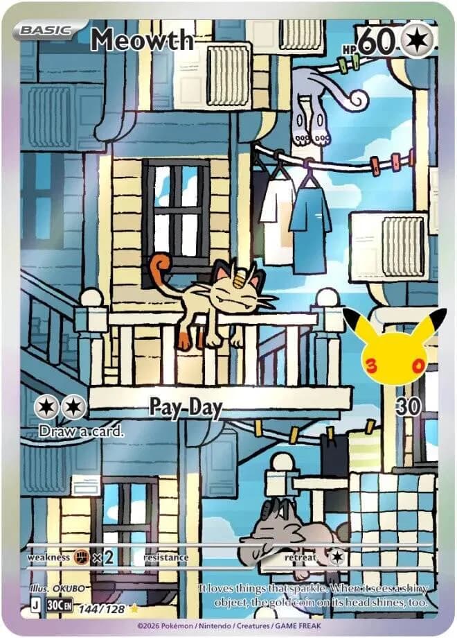 Meowth Pokemon card