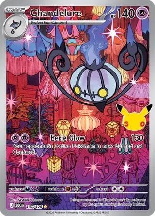Chandelure Pokemon card