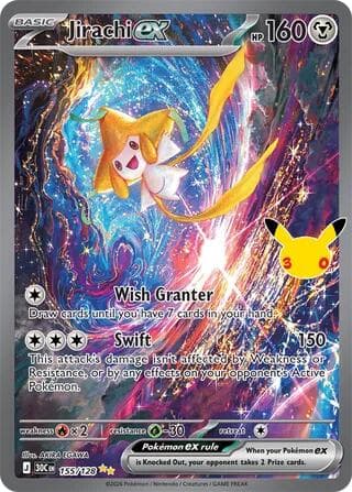 Jirachi ex Pokemon card