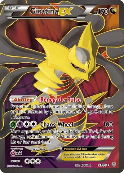 Giratina EX (93 Full Art) Pokemon card