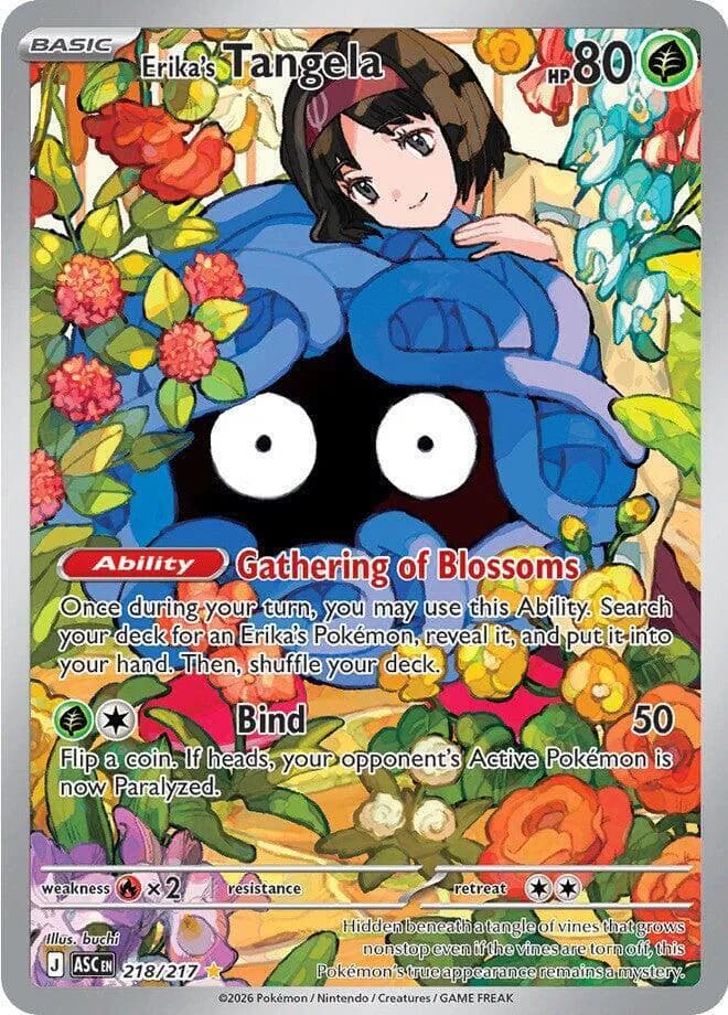 Erika's Tangela Pokemon card