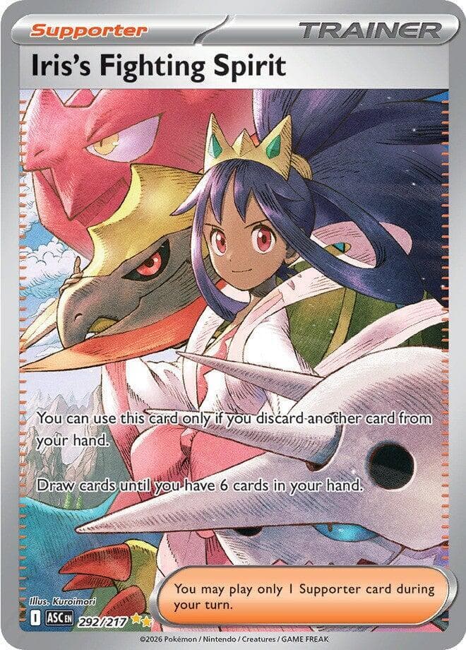 Iris's Fighting Spirit Pokemon card