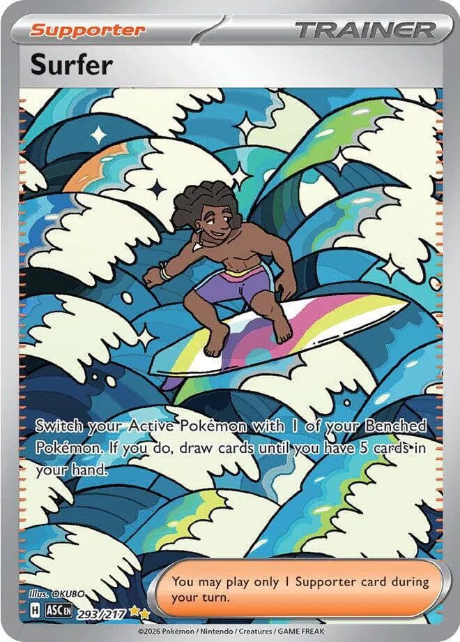 Surfer Pokemon card