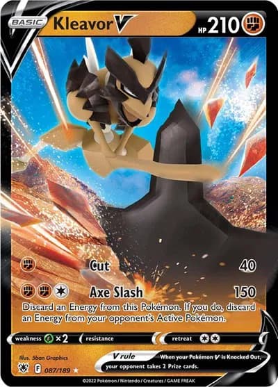 Kleavor V Pokemon card