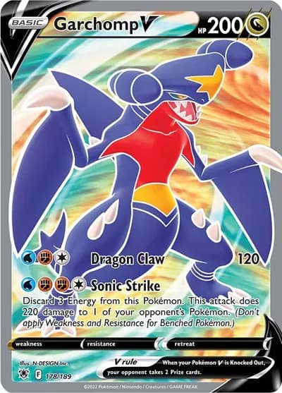 Garchomp V (Full Art) Pokemon card