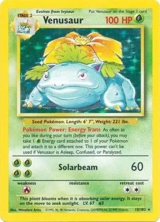 Venusaur Pokemon card