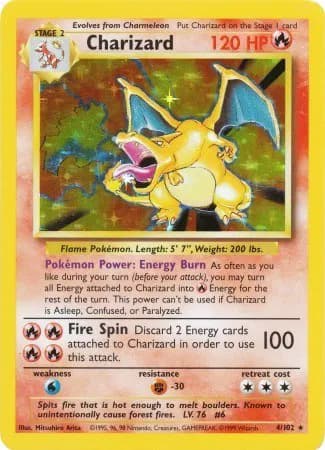 Charizard Pokemon card