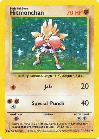 Hitmonchan Pokemon card