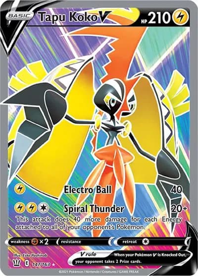 Tapu Koko V (Full Art) Pokemon card