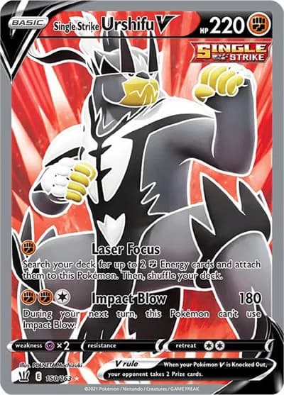 Single Strike Urshifu V (Full Art) Pokemon card