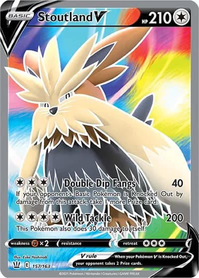 Stoutland V (Full Art) Pokemon card