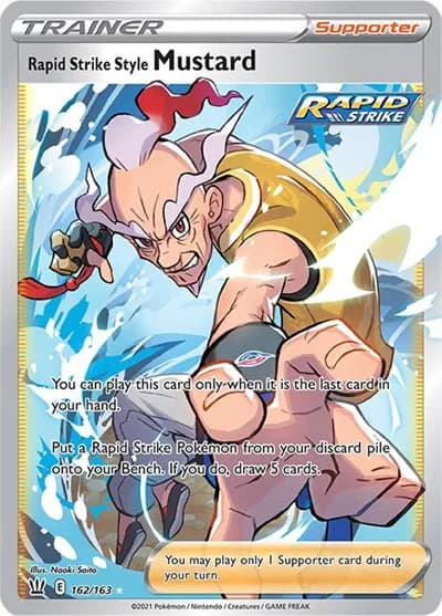 Rapid Strike Style Mustard (Full Art) Pokemon card