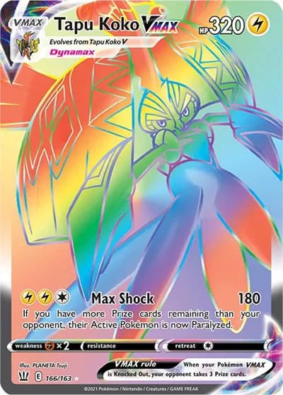 Tapu Koko VMAX (Secret) Pokemon card