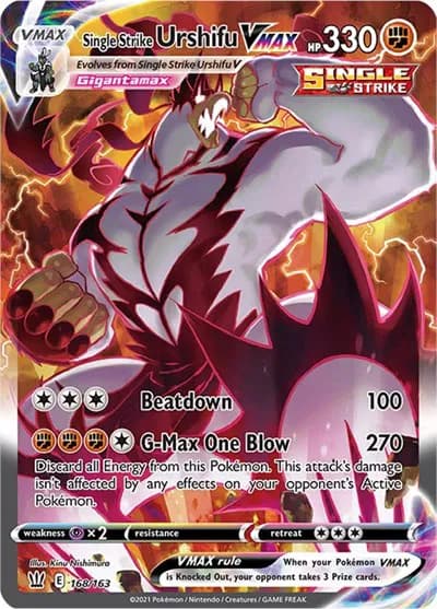 Single Strike Urshifu VMAX (Alternate Art Secret) Pokemon card