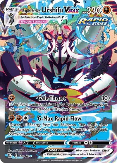 Rapid Strike Urshifu VMAX (Alternate Art Secret) Pokemon card
