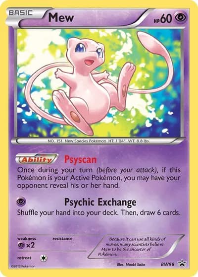 Mew Pokemon card