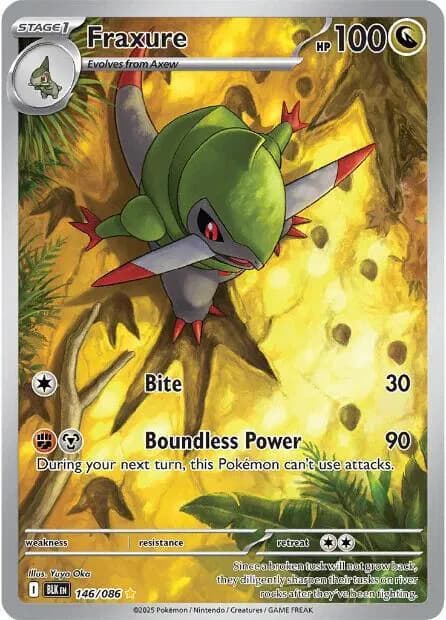 Fraxure Pokemon card