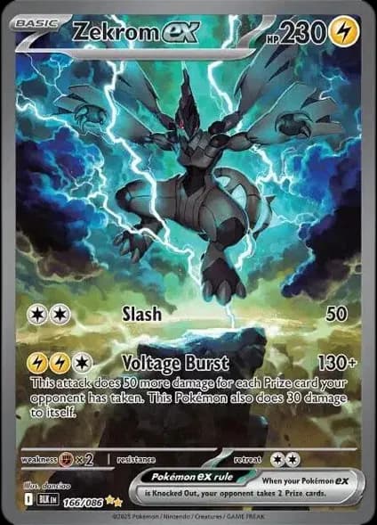Zekrom ex Pokemon card