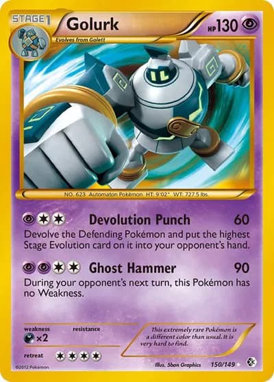 Golurk Pokemon card