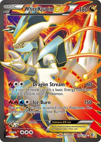 White Kyurem EX (146 Full Art) Pokemon card