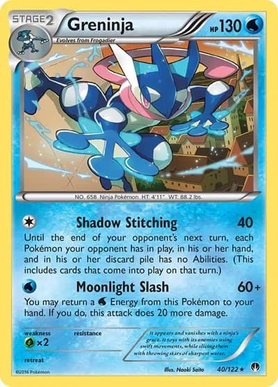 Greninja Pokemon card