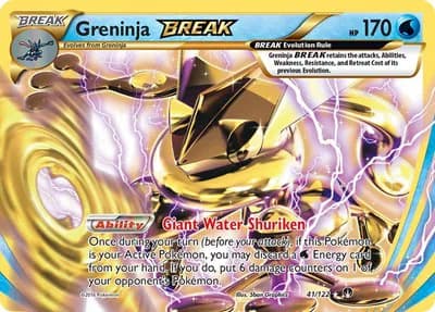 Greninja BREAK Pokemon card