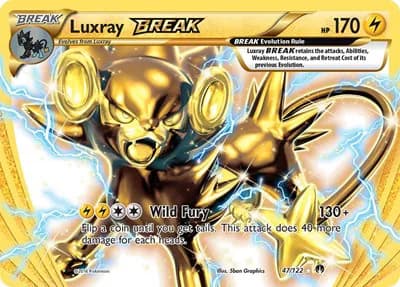 Luxray BREAK Pokemon card