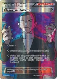 Giovanni's Scheme (Full Art) Pokemon card