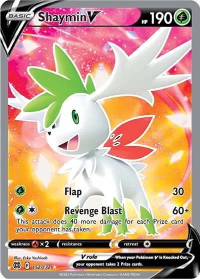 Shaymin V (Full Art) Pokemon card