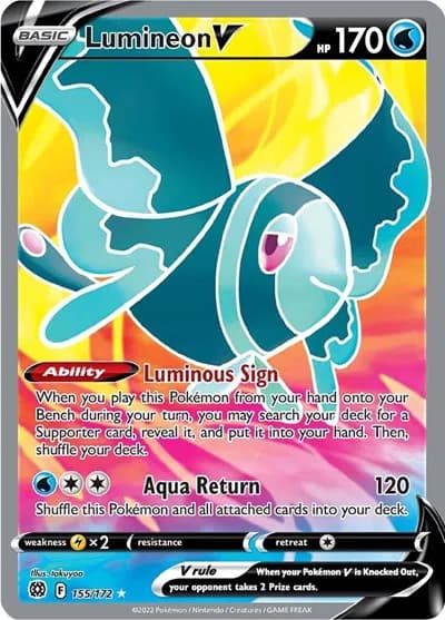 Lumineon V (Full Art) Pokemon card