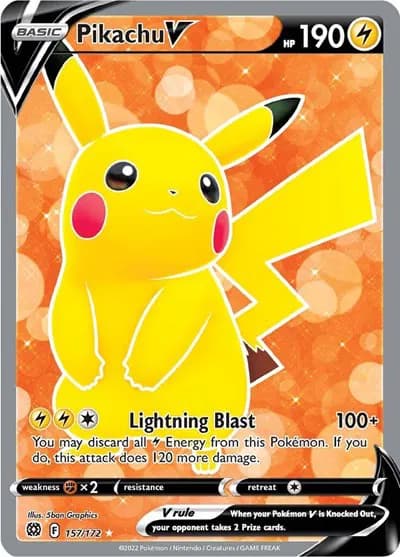 Pikachu V (Full Art) Pokemon card