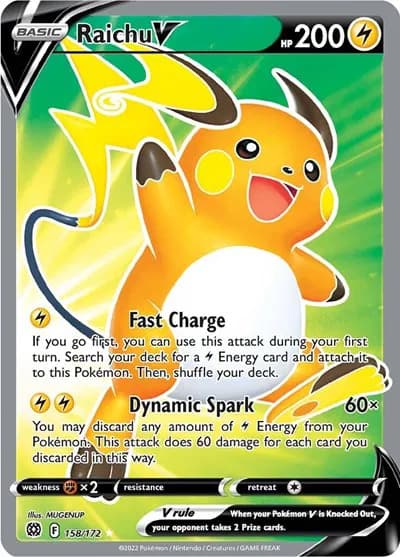 Raichu V (Full Art) Pokemon card