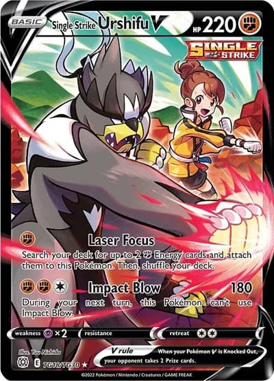 Single Strike Urshifu V Pokemon card