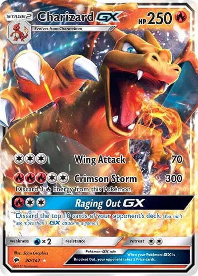 Charizard GX Pokemon card