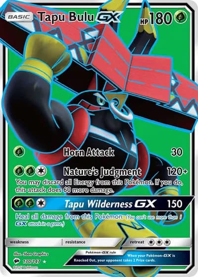 Tapu Bulu GX (Full Art) Pokemon card