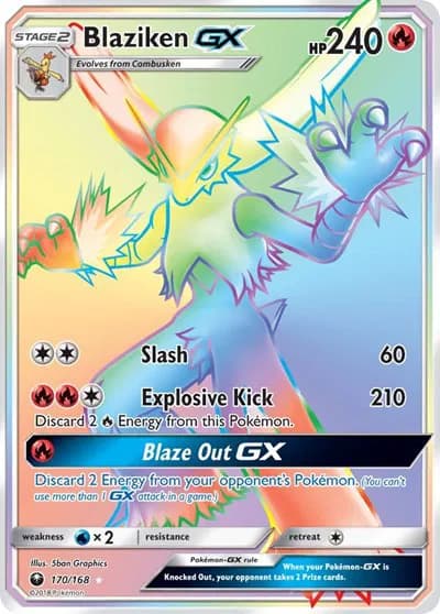 Blaziken GX (Secret) Pokemon card