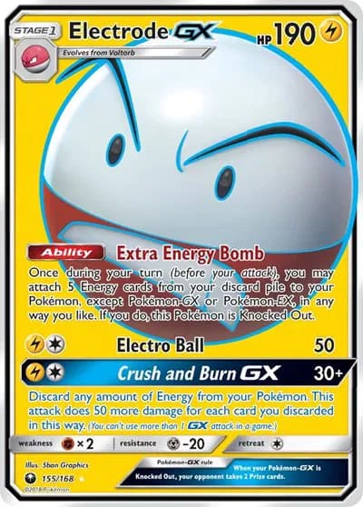 Electrode GX (Full Art) Pokemon card