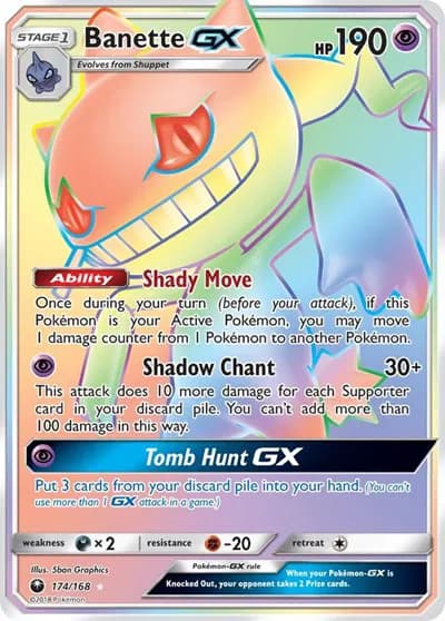 Banette GX (Secret) Pokemon card