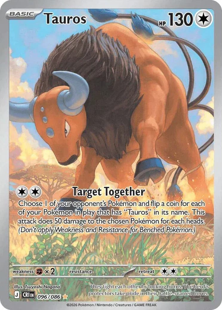 Tauros Pokemon card