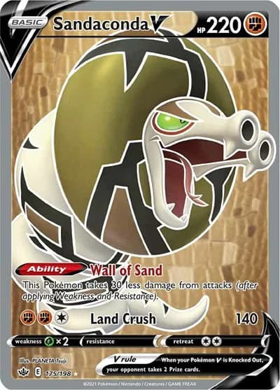 Sandaconda V (Full Art) Pokemon card