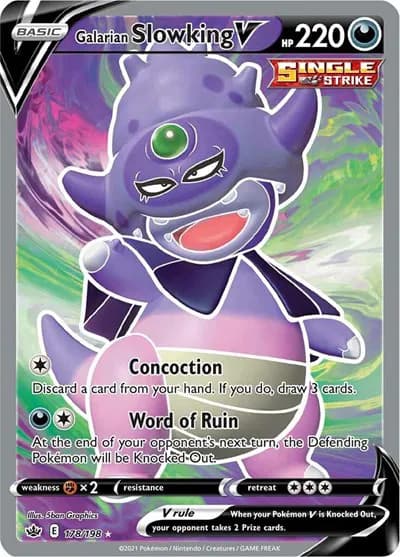 Galarian Slowking V (Full Art) Pokemon card