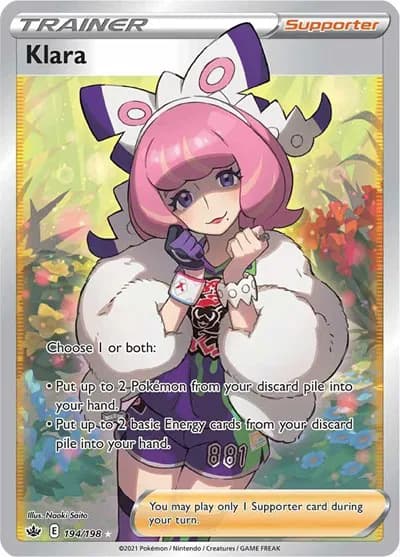 Klara (Full Art) Pokemon card
