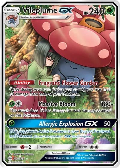 Vileplume GX (Full Art) Pokemon card