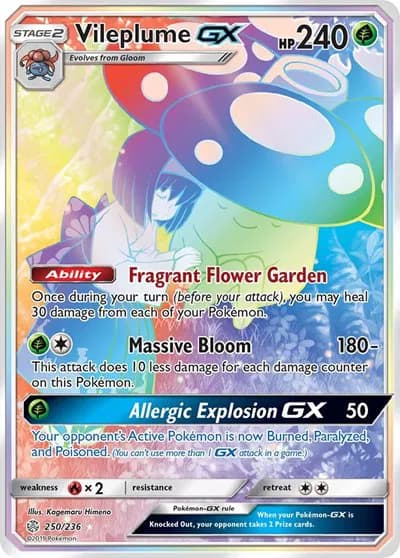 Vileplume GX (Secret) Pokemon card