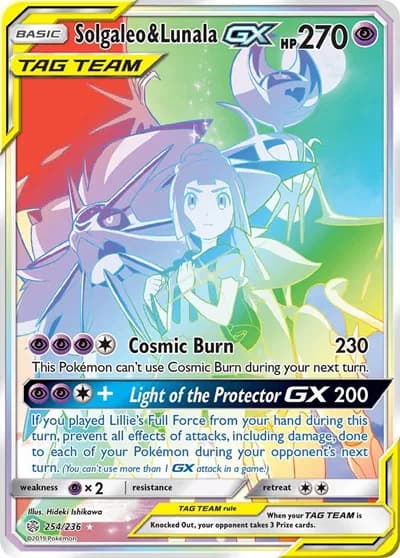 Solgaleo & Lunala GX (Secret) Pokemon card