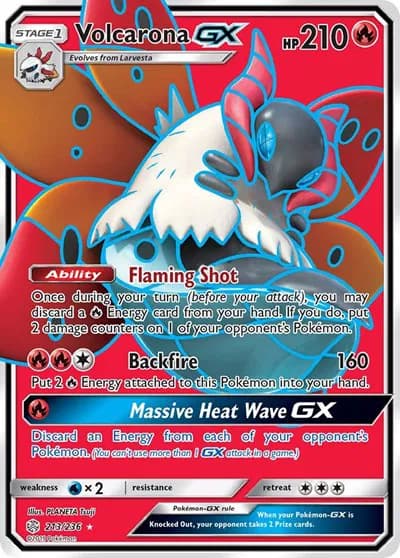Volcarona GX (Full Art) Pokemon card